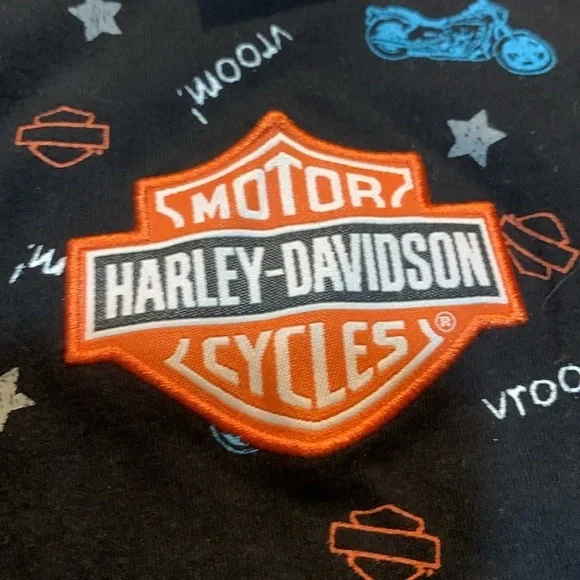 Harley-Davidson Motorcycles Baby Onesie Baby Outfit 3/6 Month Infant Newborn - Picture 3 of 4